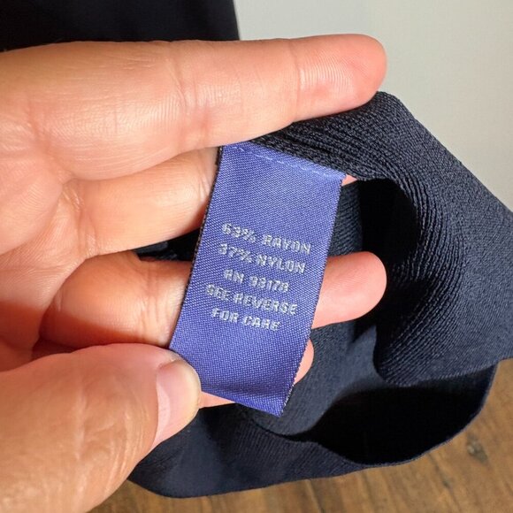 Vivienne Tam navy blue cut out strappy bodycon midi dress - Picture 4 of 5